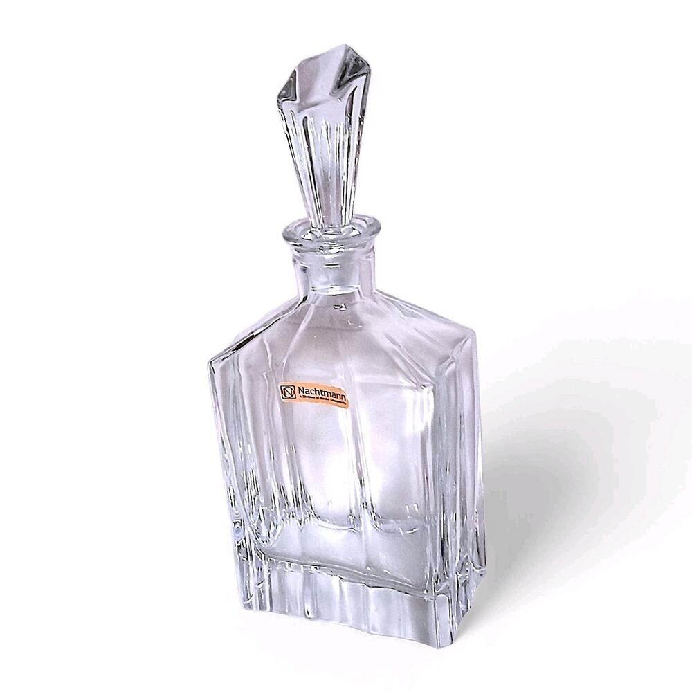 Crystal Nachtmann Decanter  Clear Whiskey Bar Square Classy Luxury 007‎